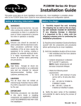 Puregas P1500W Series Installation guide