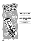 Whirlpool ACE124XS0 Use & care guide