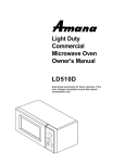 Amana LD510D Owner`s manual