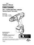 Craftsman 315.114520 Operator`s manual