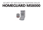 Marmitek HOMEGUARD MS8000 Operating instructions