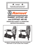 RAMSET GYPFAST Operating instructions