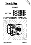 Makita Pump EW400R Instruction manual