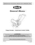 Rover CS454R Operator`s manual