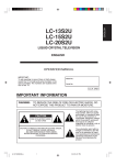 Sharp LC-13S2U, LC-15S2U, LC-20S2U Operating instructions