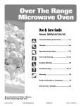 Maytag MMV5207AA Use & care guide