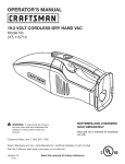 Craftsman 315.115710 Operator`s manual