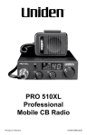 Uniden PRO 510XL Specifications