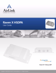 AirLink Communications Raven X HSDPA User guide
