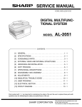 Sharp AL-2051 Service manual