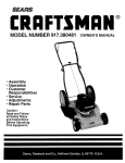 Craftsman 917.380481 Owner`s manual