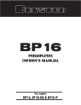 Bryston B100-P Owner`s manual