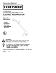 Craftsman 358.745230 Instruction manual