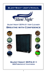 Silent Night ZEPA-311 User`s manual