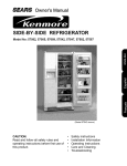 Sears Kenmore 57085 Owner`s manual