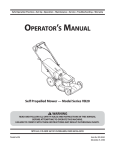 MTD VB20 series Operator`s manual