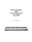 Classic Organ Works CMK-2 User manual