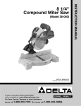 Delta 36-040 Instruction manual