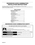 Whirlpool MC8130XA Specifications