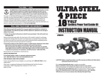 Ultra Steel AP00973S Instruction manual