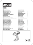 Ryobi BIW180 User`s manual