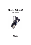 Martin Mania SCX500 User manual