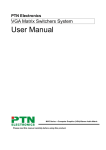 PTN MVG88A User manual