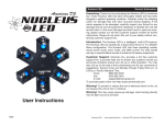 American DJ Nucleus LED Instruction manual