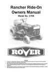 Rover Scottbonnar Owner`s manual