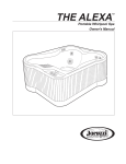 Whirlpool oortable spa Owner`s manual