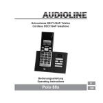 AUDIOLINE AB 880 Operating instructions