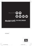 ARISTONA 645 User manual