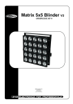 SHOWTEC 30711 Matrix Blinder 5x5 Product guide