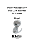 D-Link DSB-C310 - VisualStream Web Camera Installation guide