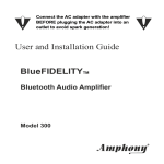 Amphony 300 BlueFIDELITY Installation guide