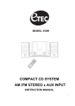 Etec E399 Instruction manual
