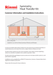 Rinnai Symmetry RDV3610 Operating instructions