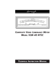 Dorrough VLM-40 NTSC Instruction manual