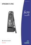 Alto DYNAMIC X-TRA Instruction manual