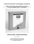Critical Environment Technologies PDC Series Specifications