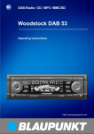 Blaupunkt Woodstock DAB 53 Operating instructions