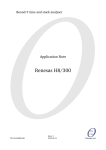 Renesas H8/3297 Series Specifications