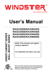 Windster RA35W48SS User`s manual