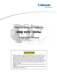 Webastoto DBW 2010 Installation manual
