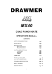 Drawmer MX PRO MX40 Specifications