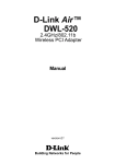 D-Link Air DWL-520 Installation guide