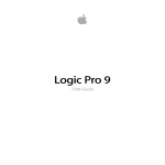 Apple Logic Pro 7 TDM Guide User manual