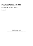 Canon IX 4000 Service manual