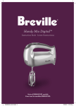 Breville HANDY MIX DIGITAL BHM500XL Instruction manual