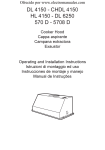 AEG Electrolux CHDL 4150 Specifications